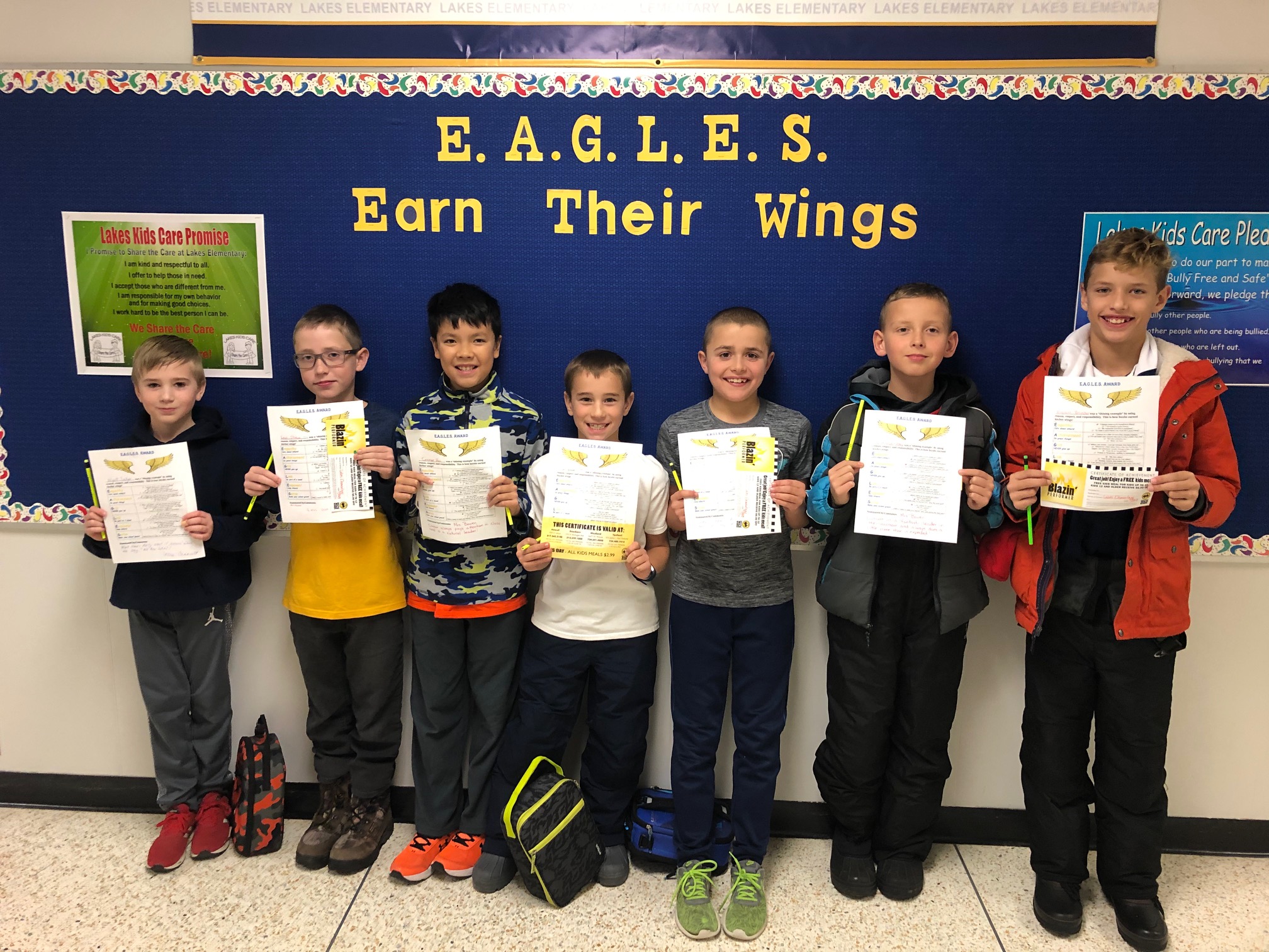 EAGLES awards 4th grade boys